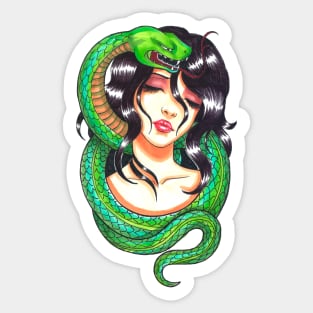 snake woman Sticker